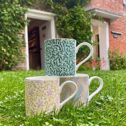 Jane Austen's House Wallpaper Mug - Chawton Leaf