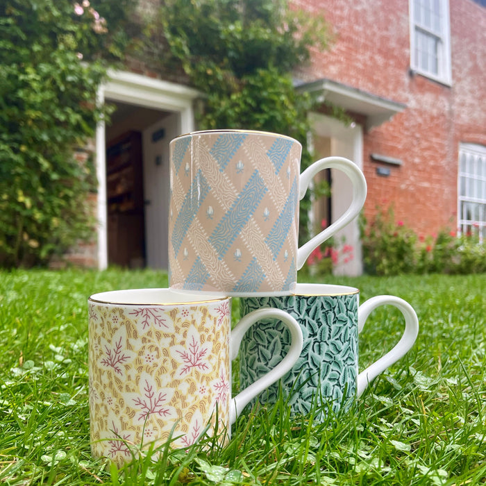 Jane Austen's House Wallpaper Mug - Rosebud Moiré