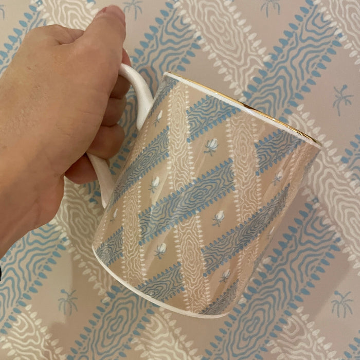 Jane Austen's House Wallpaper Mug - Rosebud Moiré