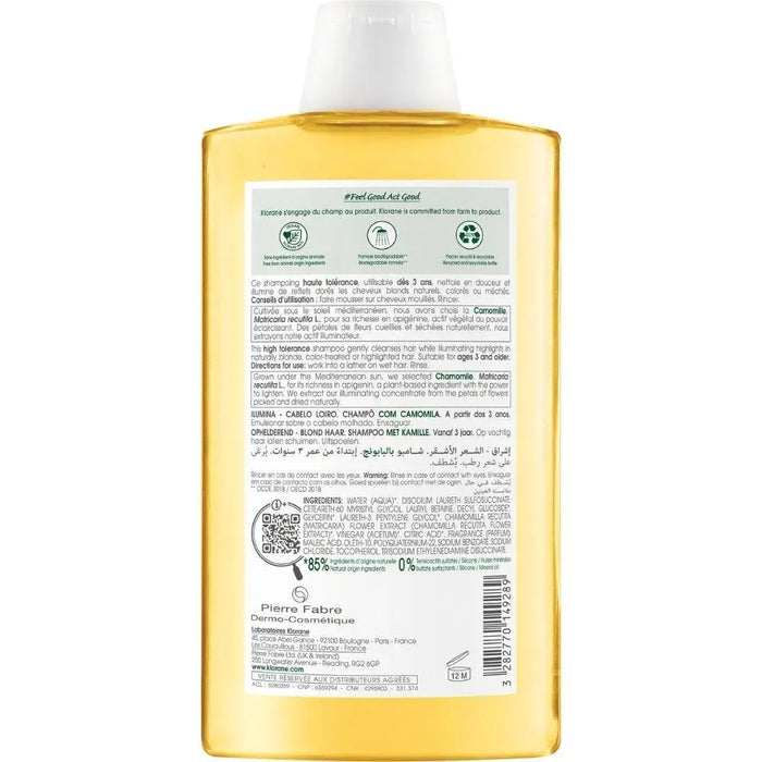 Klorane shampoo for blonde highlights Chamomile (400 ml) - Hairgivers