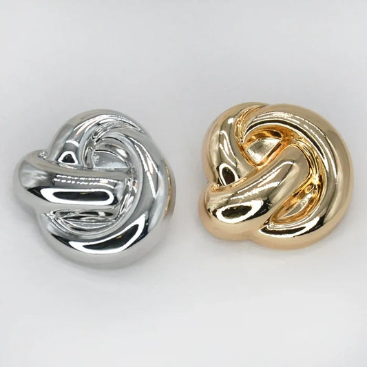 Knotted Design Metal Buttons | 15mm(24L), 18mm(28L) & 23mm(36L)