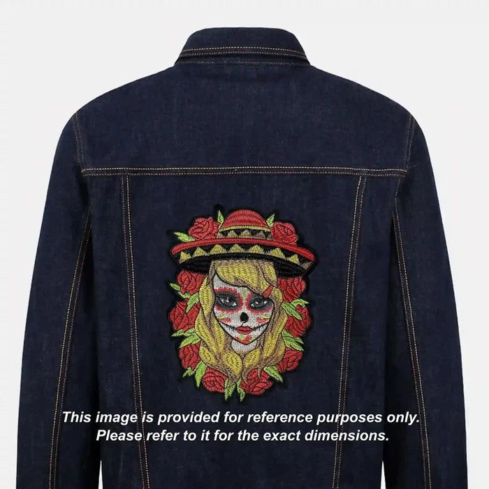 La Catrina Sombrero Embroidered Hot-Fix Patch
