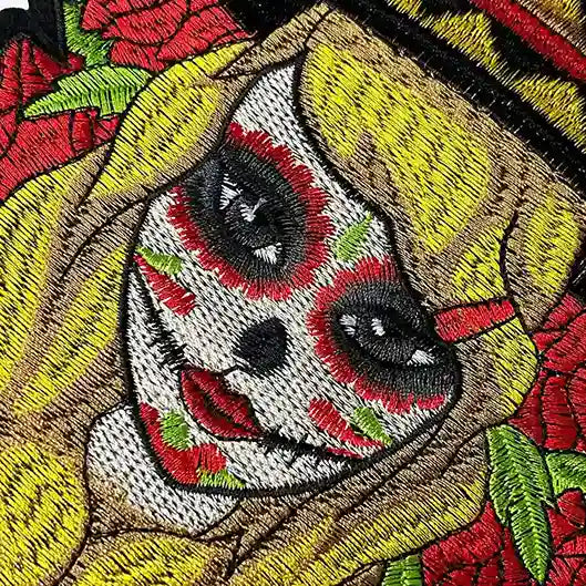 La Catrina Sombrero Embroidered Hot-Fix Patch