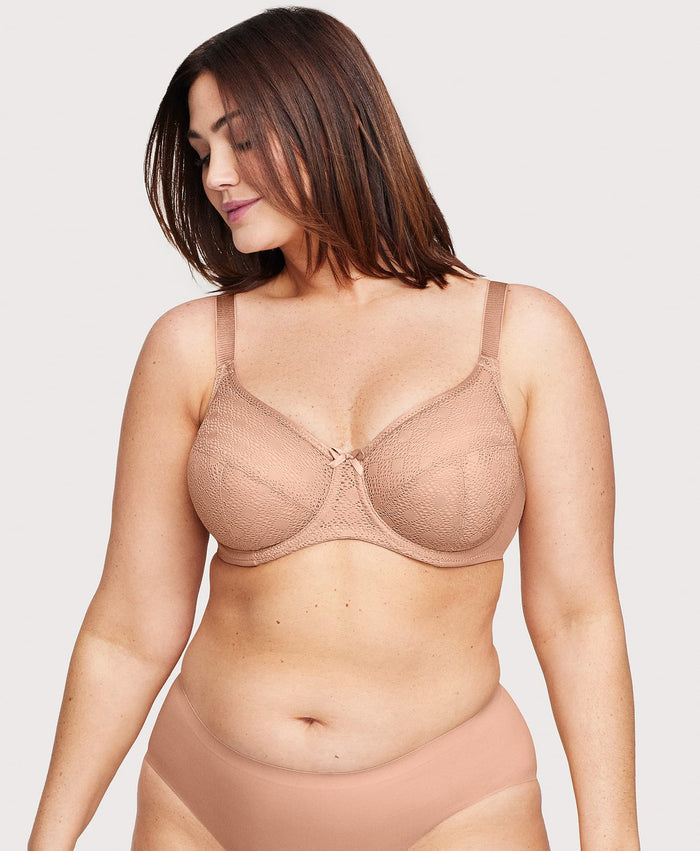Lace Comfort WonderWire Bra Cappuccino