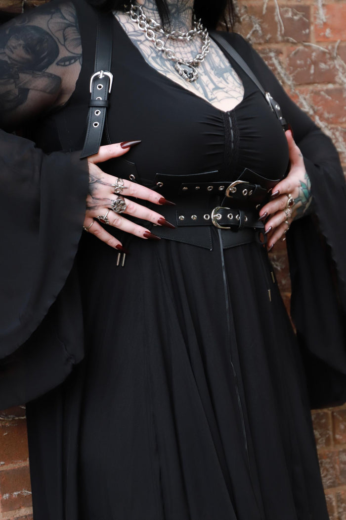 Lace Underbust Harness - Black