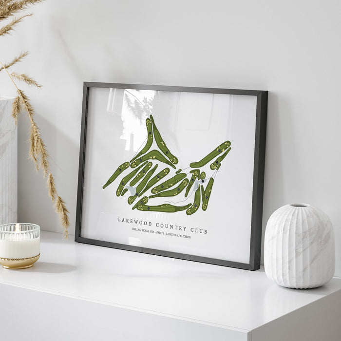 Lakewood Country Club | Golf Course Map | On Table