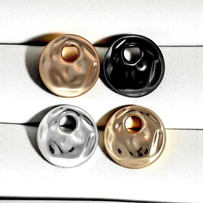 Large Hole Stylish Metal Buttons | 35mm(55L)