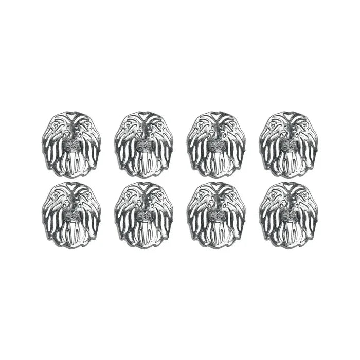 Laser Cut Lion Metal Buttons | 19mm(30L) & 24mm(38L)