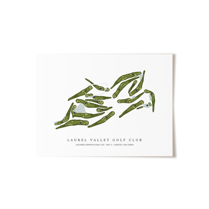 Laurel Valley Golf Club | Golf Course Print | Unframed