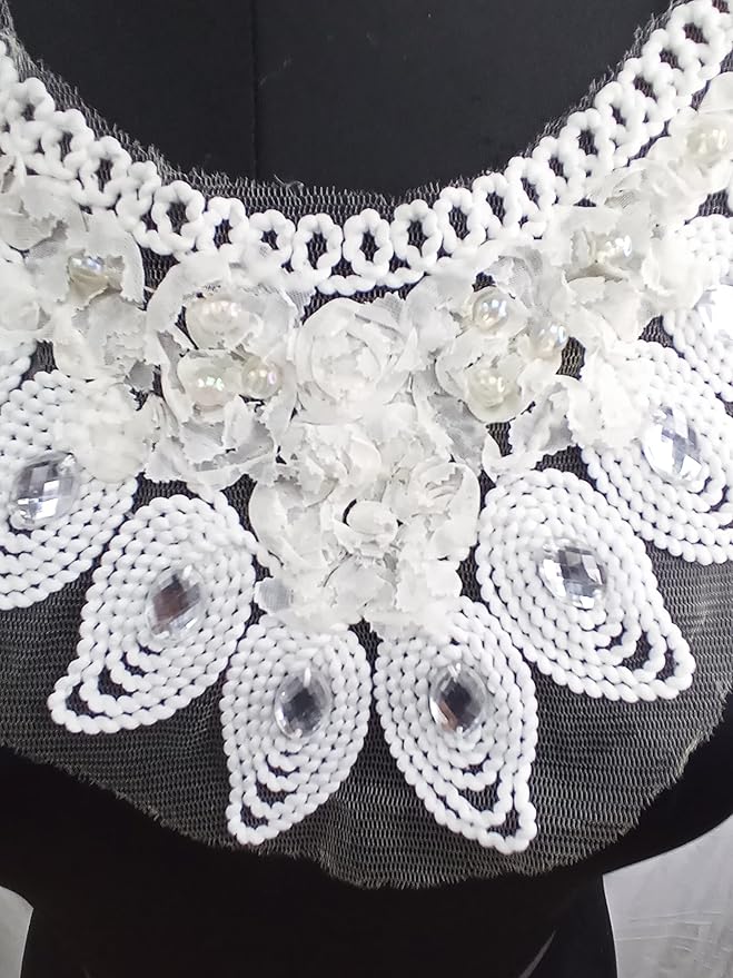 Ani Accessories leafy diamond and pearl style round neckline with refined craftsmanship for elegant outfits