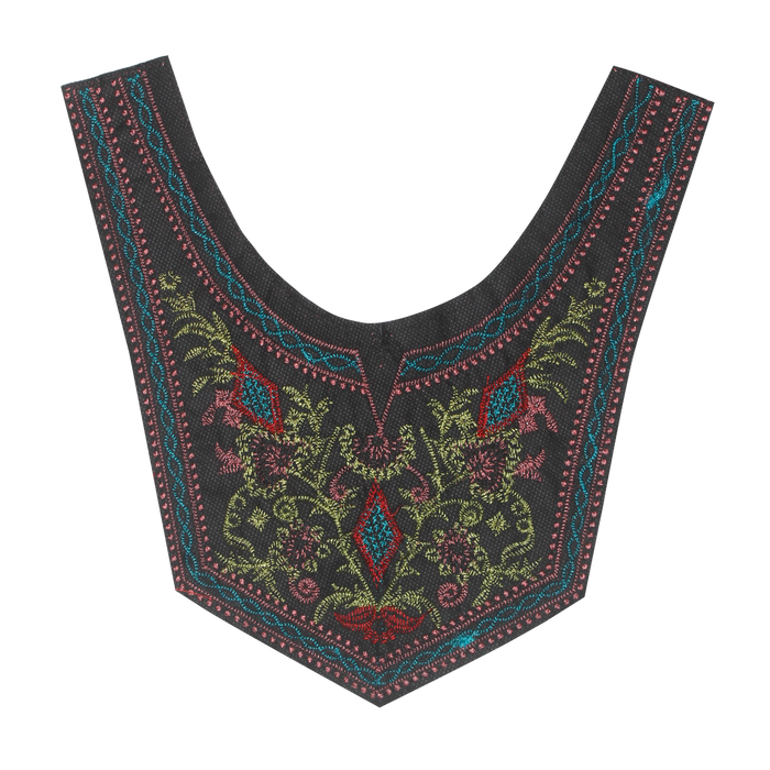 Leafy Labyrinth Ethnic Neckline
