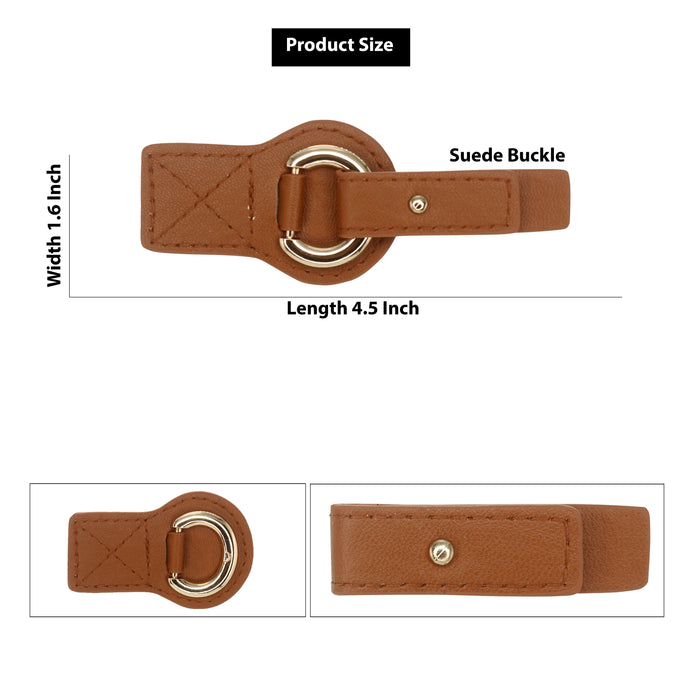 Leatherette Buckle with Ring | 2 Piece