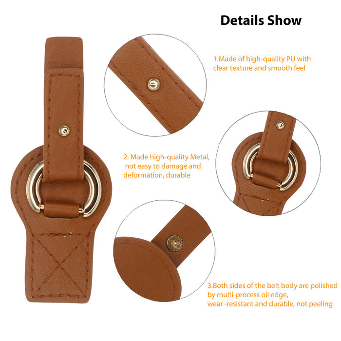 Leatherette Buckle with Ring | 2 Piece