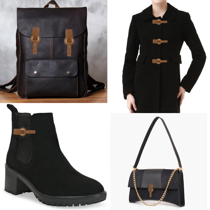 Leatherette Buckle with Ring | 2 Piece