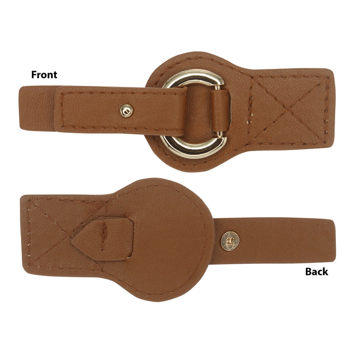 Leatherette Buckle with Ring | 2 Piece