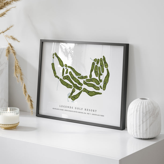 Legends Golf Resort - Heathland Course | Golf Course Map | On Table