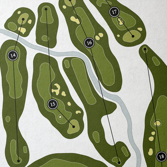 Legends Golf Resort - Heathland Course | Golf Course Map | Close Up