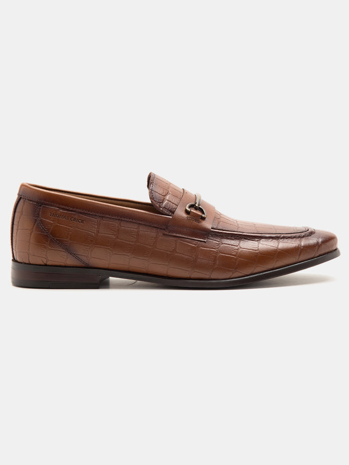 Leicester Croc Luxe Loafers Teak  - TC 2311TK