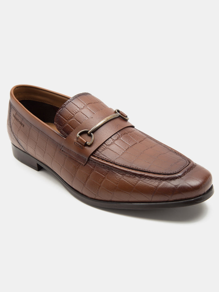 Leicester Croc Luxe Loafers Teak  - TC 2311TK