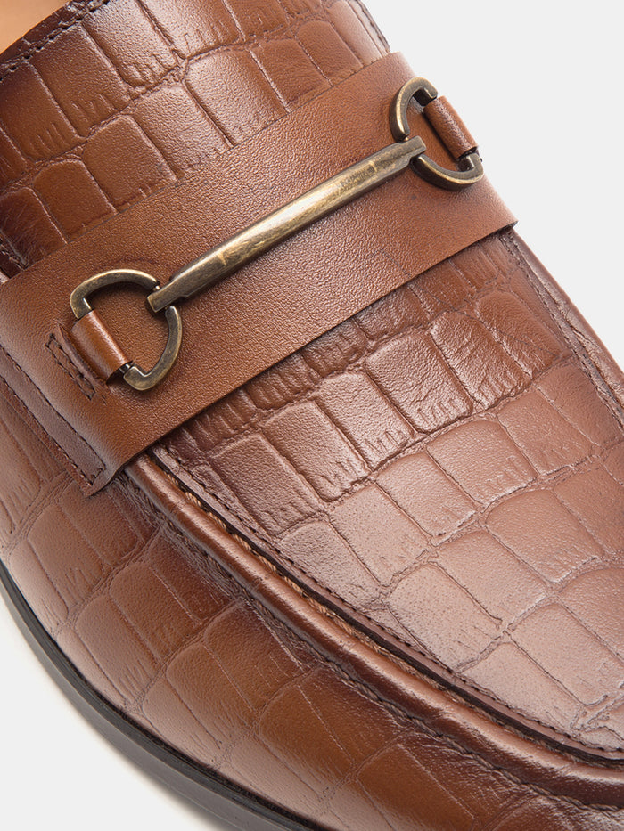 Leicester Croc Luxe Loafers Teak  - TC 2311TK