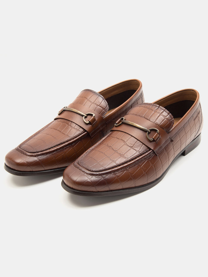 Leicester Croc Luxe Loafers Teak  - TC 2311TK
