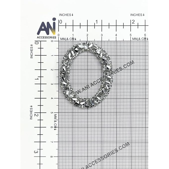 Letter D White Sparkling Rhinestone Patch