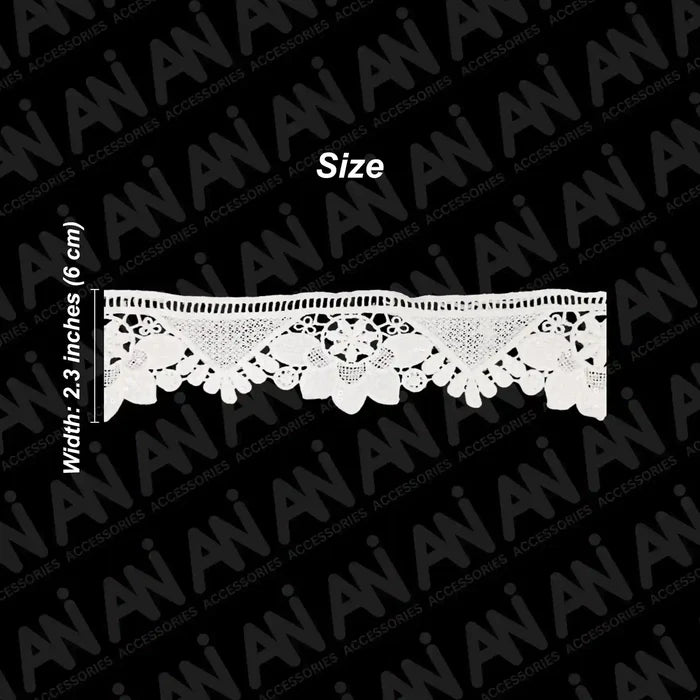 Lily Flower Inspired Sequins Lace | 2 Meter