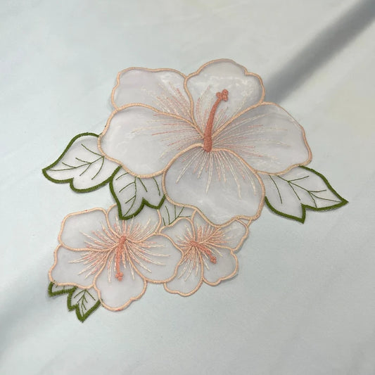 Lily Flower Organza Patch