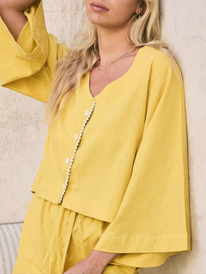 Linen PJ Top | Mango