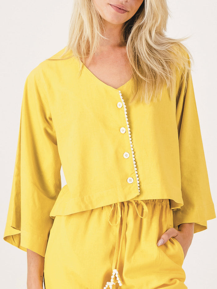 Linen PJ Top | Mango