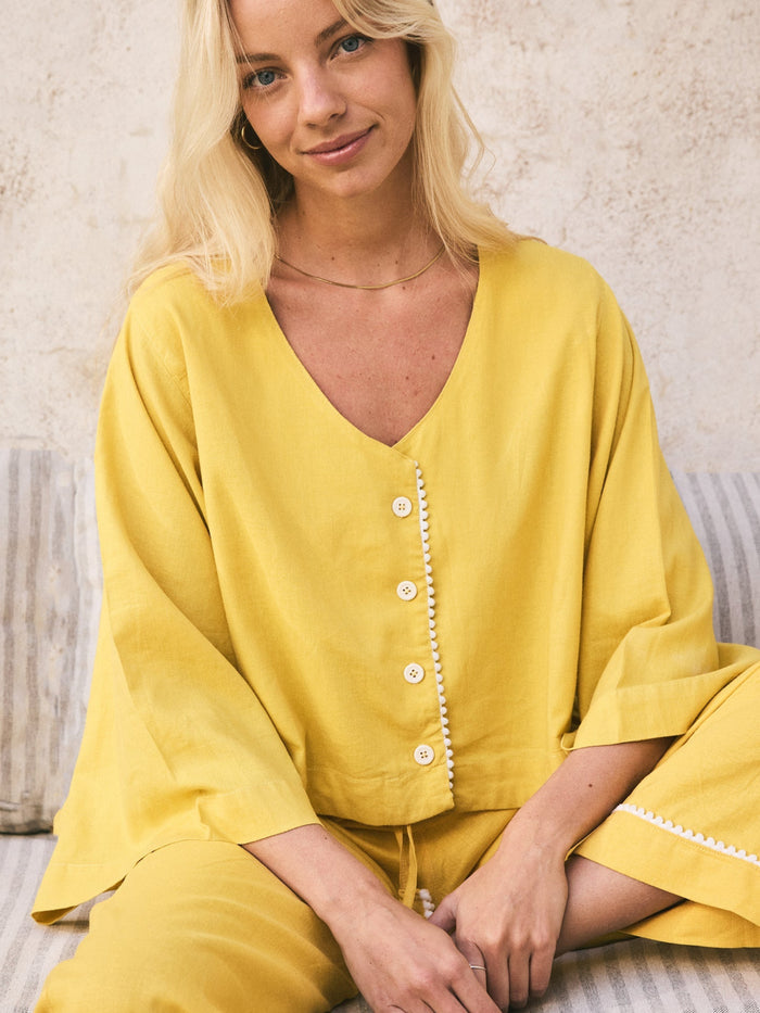 Linen PJ Top | Mango