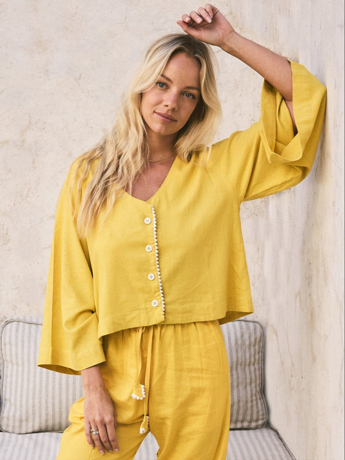 Linen PJ Top | Mango