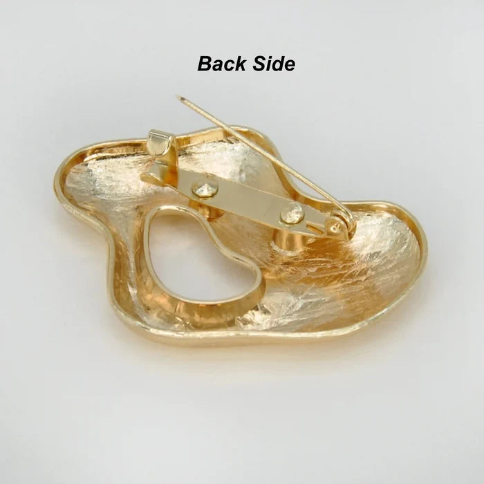 Lips Inspired Metal Brooch