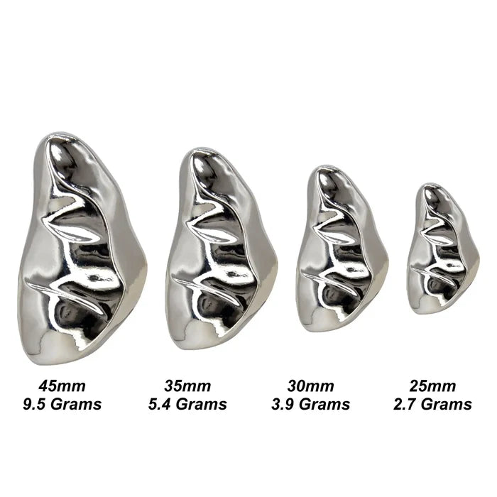 Liquid Style Gold Shank Metal Button | 25mm, 30mm, 35mm & 45mm