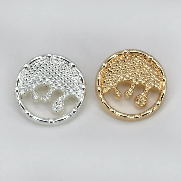 Liquid Style Metal Buttons | 15mm(24L), 20mm(32L) & 23mm(36L)