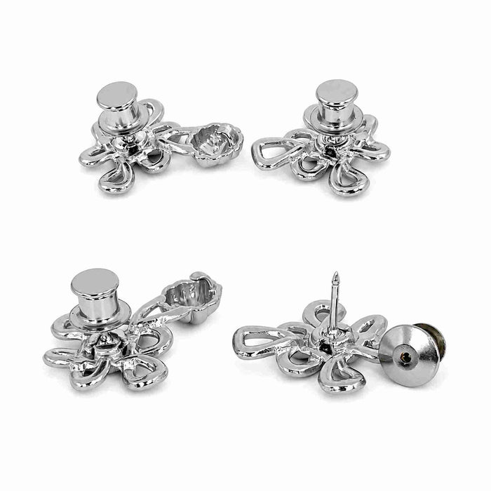 Loop Inspired Frog Closure Metal Buttons