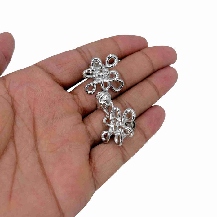 Loop Inspired Frog Closure Metal Buttons