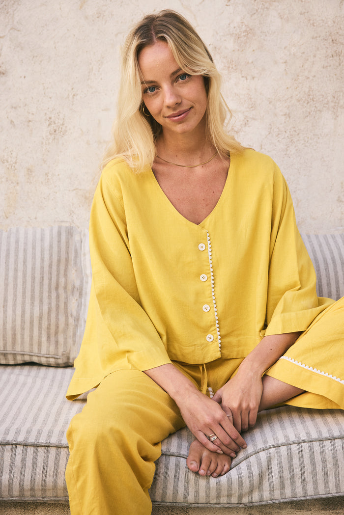 Loungy Linen Set - Long | Mango
