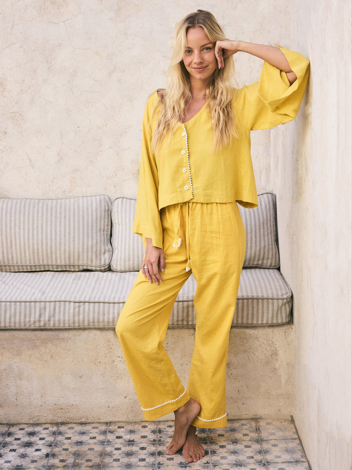 Loungy Linen Set - Long | Mango