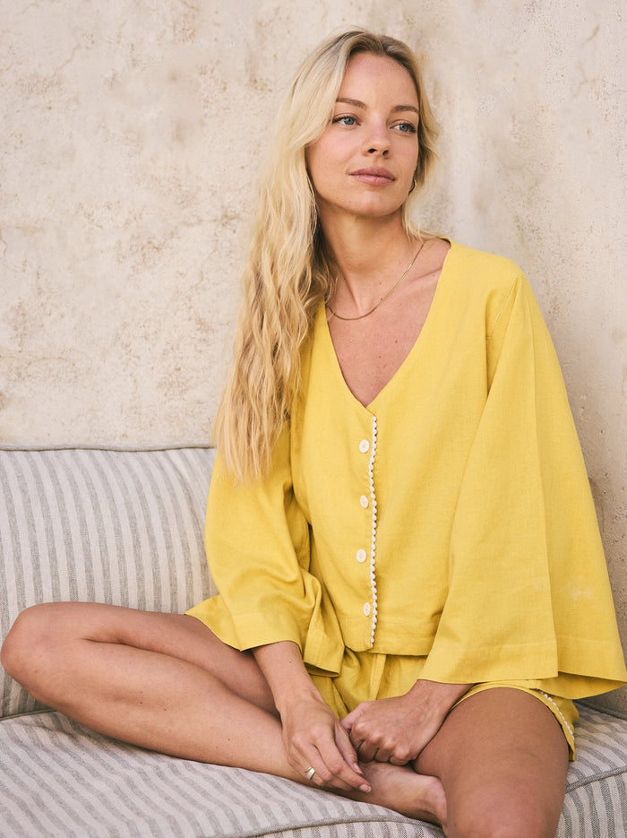 Loungy Linen Set - Short | Mango