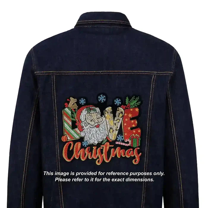 Love Merry Chritsmas Sew Patch
