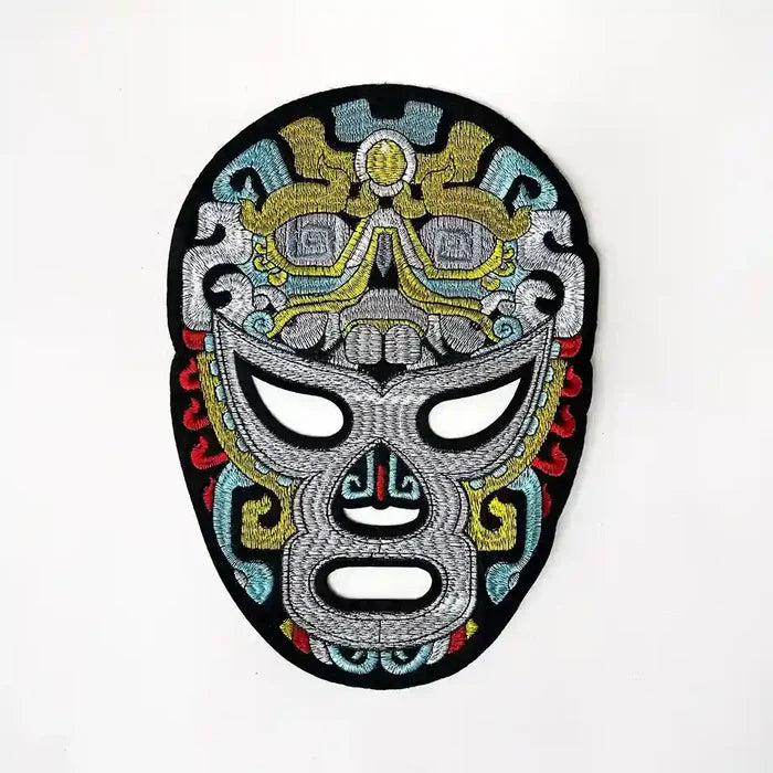 Lucha Libre Mayan Mask Hot-Fix Patch
