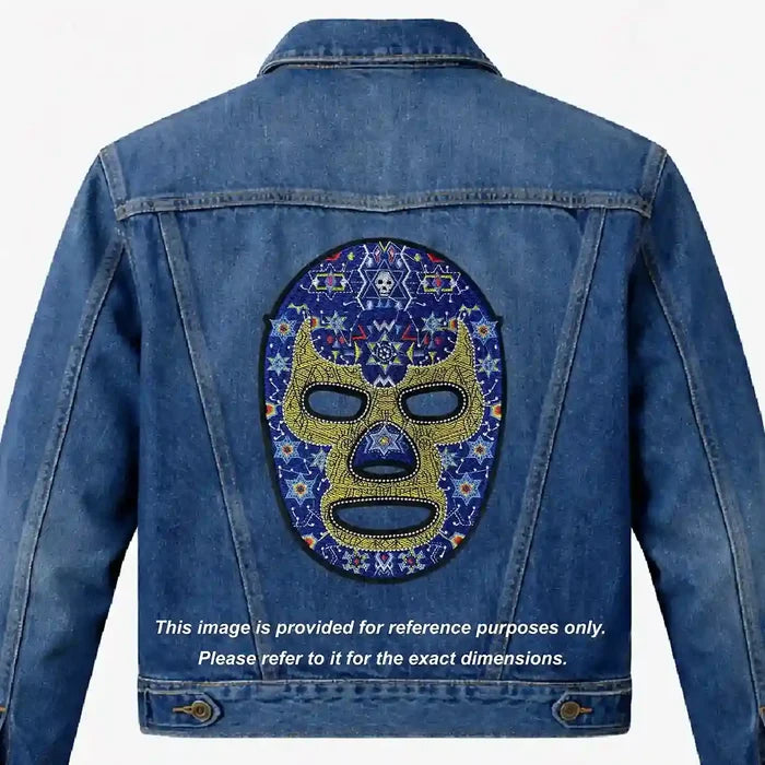 Lucha Libre Wrestler Mask Hot-Fix Patch