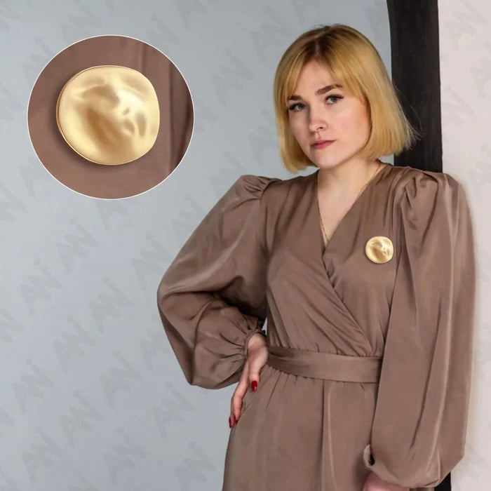 Lunar Glow Metal Brooch
