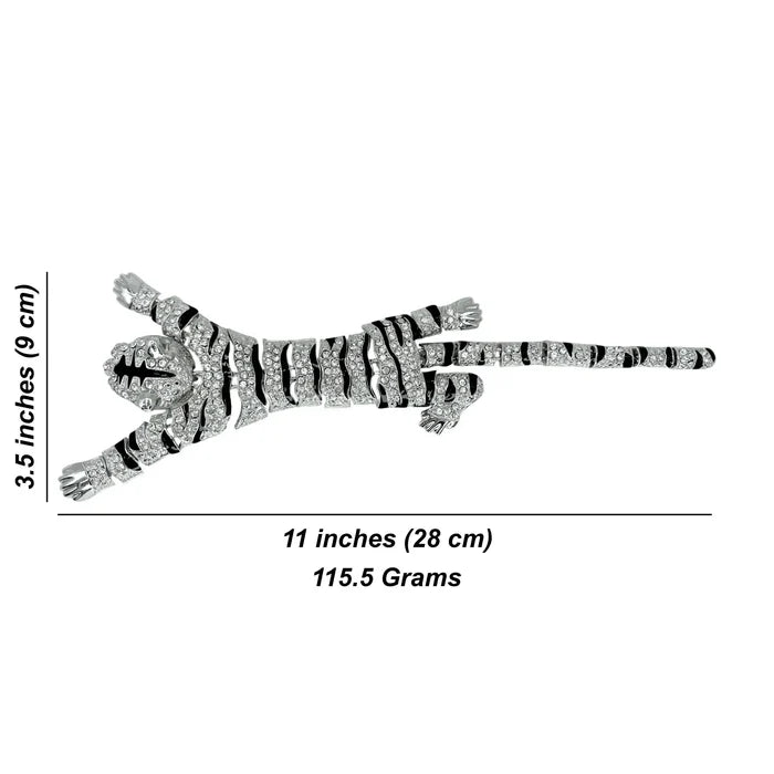 Luxury Crystal Tiger Brooch