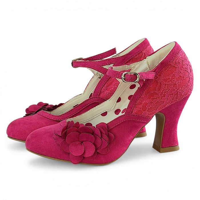 Lynn and Matching Tirana Fuchsia Wide Fit