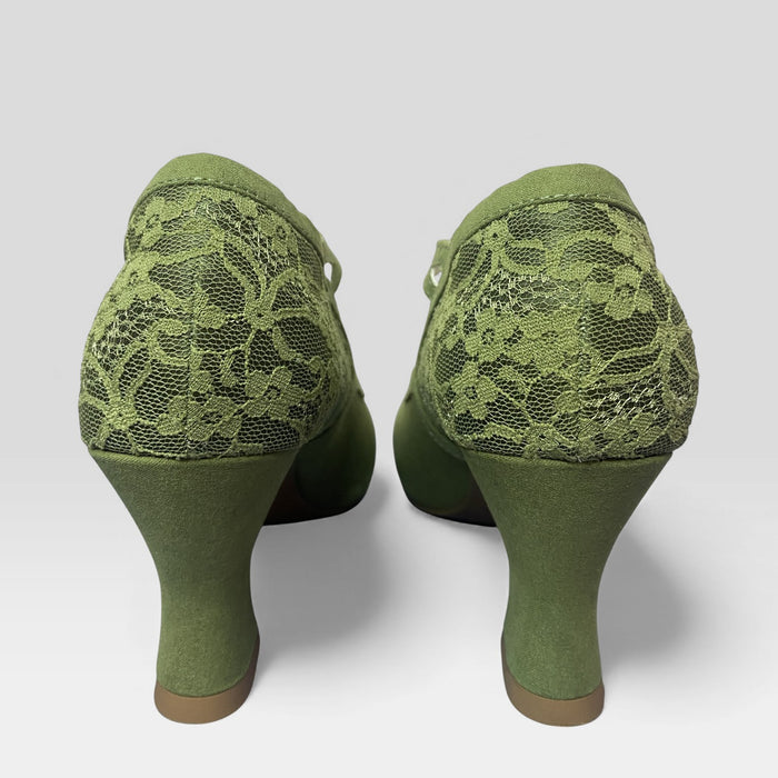 Lynn and Matching Tirana Olive Wide Fit