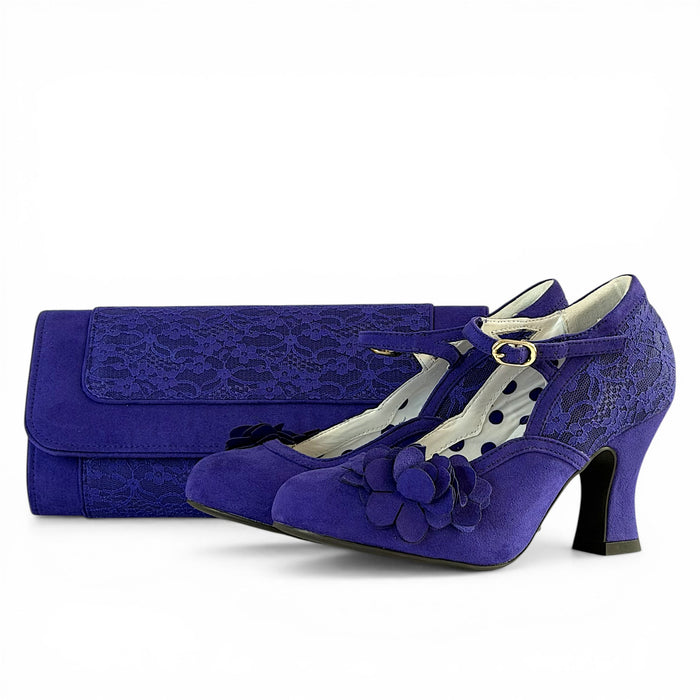 Lynn and Matching Tirana Purple Wide Fit