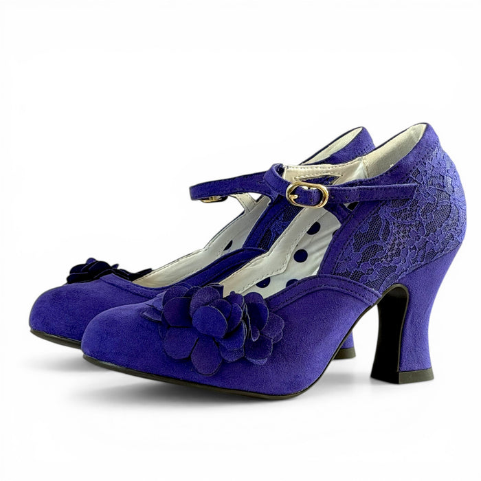 Lynn and Matching Tirana Purple Wide Fit