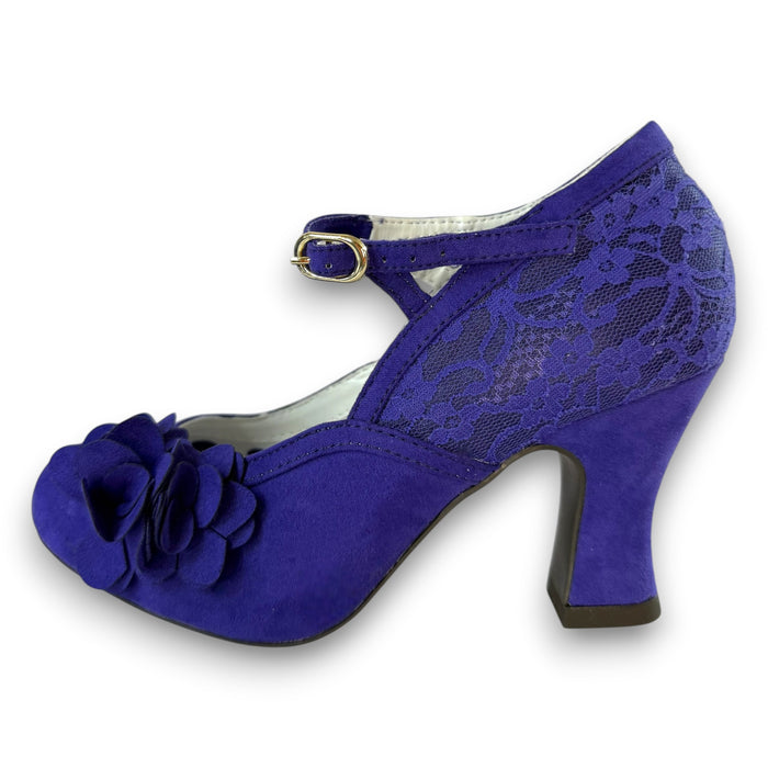 Lynn and Matching Tirana Purple Wide Fit